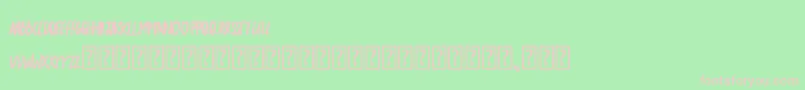 TheSarcasticGiraffeBold Font – Pink Fonts on Green Background