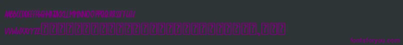 TheSarcasticGiraffeBold Font – Purple Fonts on Black Background