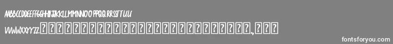 TheSarcasticGiraffeBold Font – White Fonts on Gray Background