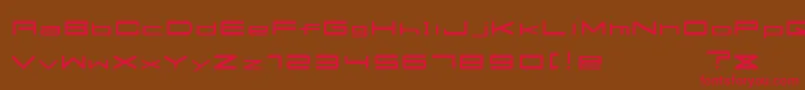 Flats Font – Red Fonts on Brown Background