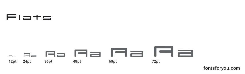 Flats Font Sizes
