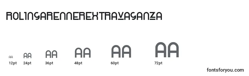 RolingaRennerExtravaganza Font Sizes