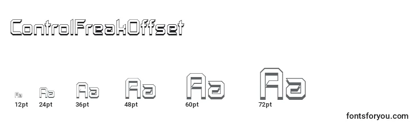 ControlFreakOffset Font Sizes