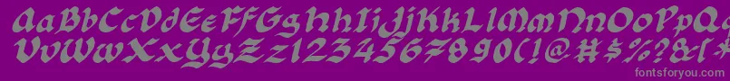 Florli Font – Gray Fonts on Purple Background