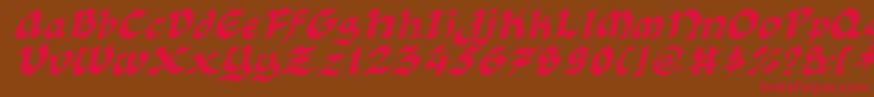 Florli Font – Red Fonts on Brown Background