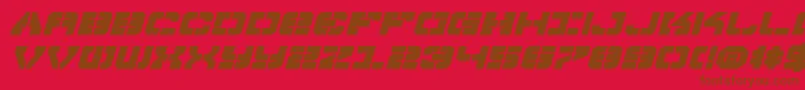 En savoir plus sur la police Vyperbei Police Vyperbei – polices brunes sur fond rouge