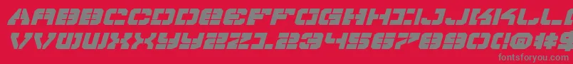 Vyperbei Font – Gray Fonts on Red Background