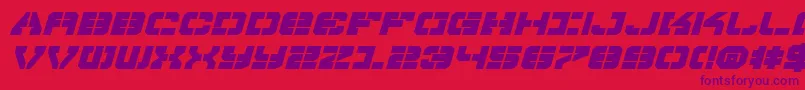 Vyperbei Font – Purple Fonts on Red Background