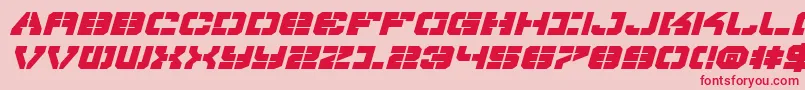 Vyperbei Font – Red Fonts on Pink Background