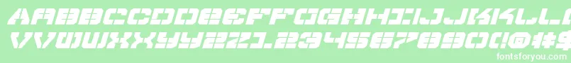 フォントVyperbei – 緑の背景に白い文字