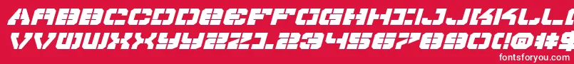 Vyperbei Font – White Fonts on Red Background
