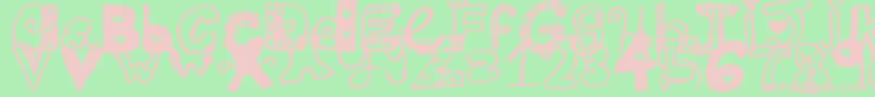 Jamaicafont Font – Pink Fonts on Green Background