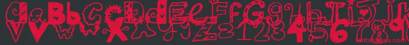 Jamaicafont Font – Red Fonts on Black Background