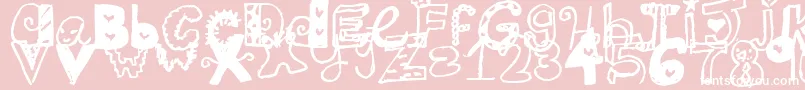 Подробнее о шрифте Jamaicafont Шрифт Jamaicafont – белые шрифты на розовом фоне