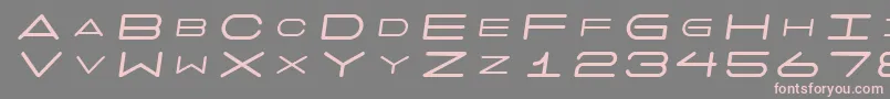 7daysoblique-Schriftart – Rosa Schriften auf grauem Hintergrund