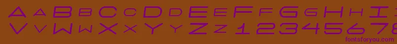 7daysoblique Font – Purple Fonts on Brown Background