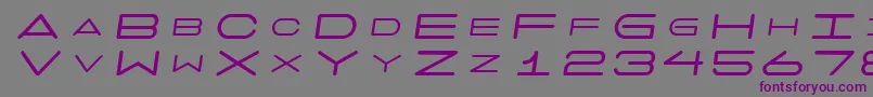7daysoblique Font – Purple Fonts on Gray Background