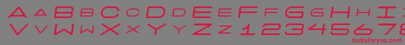 7daysoblique Font – Red Fonts on Gray Background
