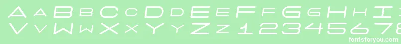 7daysoblique Font – White Fonts on Green Background