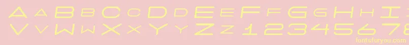 7daysoblique Font – Yellow Fonts on Pink Background