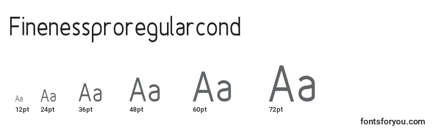 Finenessproregularcond Font Sizes