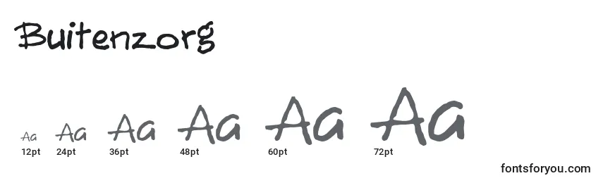 Buitenzorg Font Sizes