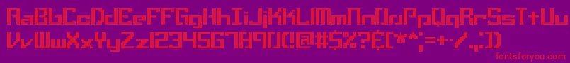 SetbackTtBrk Font – Red Fonts on Purple Background