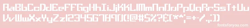 SetbackTtBrk Font – White Fonts on Pink Background