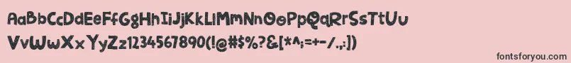 JellygurpDemo Font – Black Fonts on Pink Background
