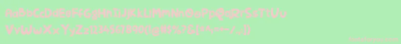 JellygurpDemo Font – Pink Fonts on Green Background