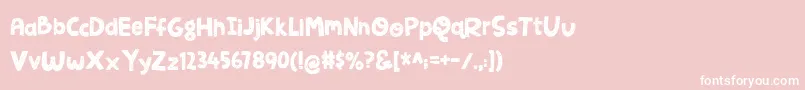 JellygurpDemo Font – White Fonts on Pink Background