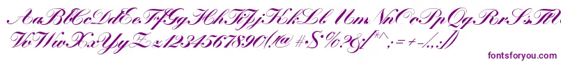 KremlinscriptBold-Schriftart – Violette Schriften