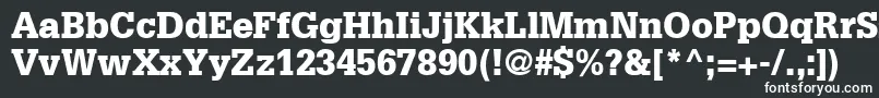 GlyphaLt75Black Font – White Fonts on Black Background