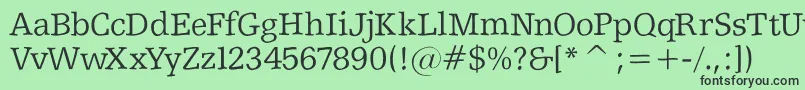 Shakeyslabserif Font – Black Fonts on Green Background
