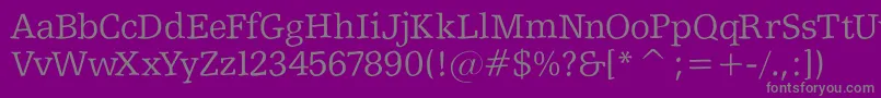 Police Shakeyslabserif – polices grises sur fond violet