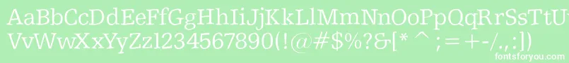 Shakeyslabserif Font – White Fonts on Green Background