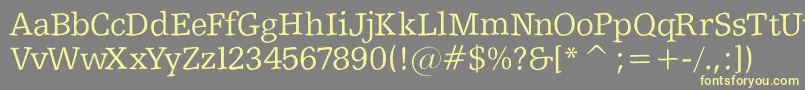 Shakeyslabserif Font – Yellow Fonts on Gray Background