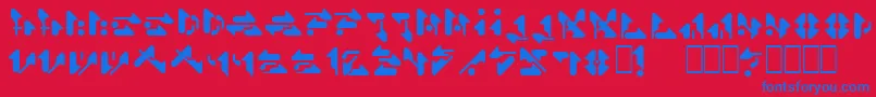 Sr-fontti – siniset fontit punaisella taustalla