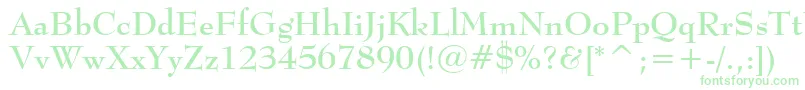 BernhardModernBoldBt Font – Green Fonts on White Background