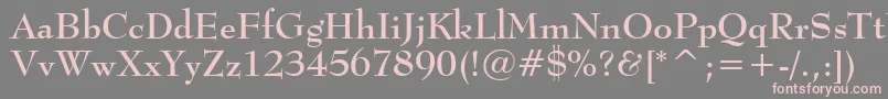 BernhardModernBoldBt Font – Pink Fonts on Gray Background