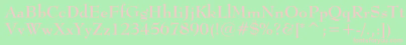 BernhardModernBoldBt Font – Pink Fonts on Green Background