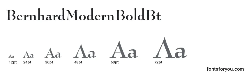 Размеры шрифта BernhardModernBoldBt