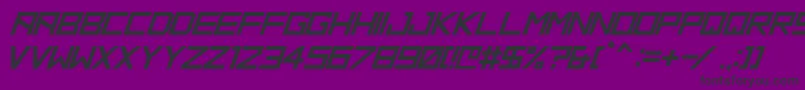Czcionka HbmRidgePersonalUseOnly – czarne czcionki na fioletowym tle
