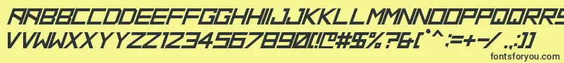 HbmRidgePersonalUseOnly Font – Black Fonts on Yellow Background