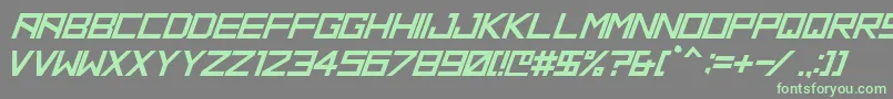 HbmRidgePersonalUseOnly Font – Green Fonts on Gray Background