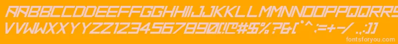 HbmRidgePersonalUseOnly Font – Pink Fonts on Orange Background
