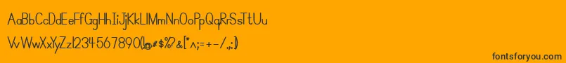 fuente SimplePrintBold – Fuentes Negras Sobre Fondo Naranja