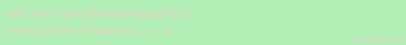 SimplePrintBold Font – Pink Fonts on Green Background