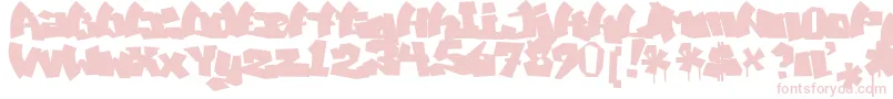 MawnsGraffitiFilled-Schriftart – Rosa Schriften