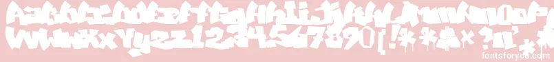 Подробнее о шрифте MawnsGraffitiFilled Шрифт MawnsGraffitiFilled – белые шрифты на розовом фоне